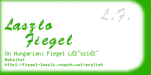 laszlo fiegel business card